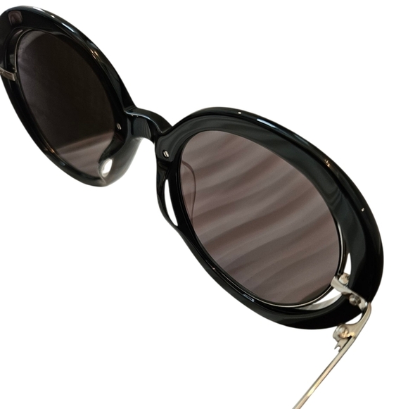 Alexander McQueen Black Oval Sunglasses - 54mm main image 4